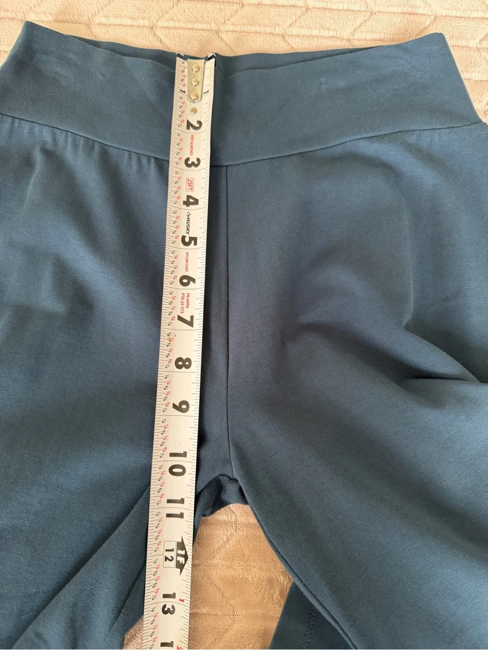 Size Small Matilda Jane Teal Blue and Olive Brown Ruffle Hem Pants